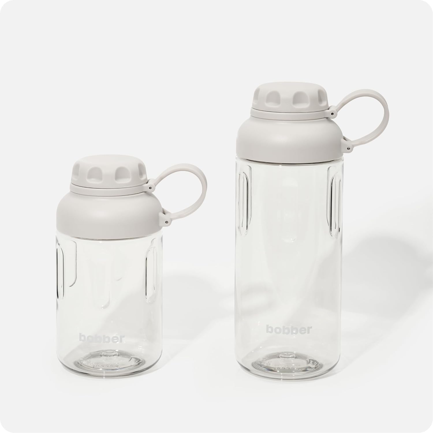 BOBBER 20 oz Tritan Water Bottle with Wide Mouth, Spout Lid and Fruit Filter — Dishwasher Safe Clear Water Bottle, BPA Free — Leak-Proof Clear Water Bottle with Strap for Camping, Office Work (Grey) - Image 8