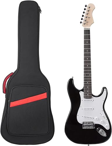 Miniatura 15 de Bolsa de guitarra para bajo de 0.276 in, acolchado para bajo eléctrico, mochila con correa para el cuello y bolsillos, color negro