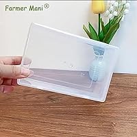 Vista 3 de 2 Pack Rectangle Small Storage Containers Box 6.5 x 4.17 x 2.28 inch, Clear Plastic Storage Containers Box for Collecting Small Items, Beads, Game