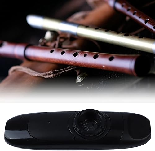 Miniatura 19 de Eléctrico, 4.3 Profesional con recogida y adaptador, Instrumentos musicales de tono ajustable, Kazoos coloridos con diafragmas de flauta, Boquilla