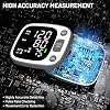 Oklar Blood Pressure Monitors for Home Use Rechargeable Wrist Digital BP Machine Cuff with LED Backlit Display, Voice Broadcast, 240 Memory Storage for 2 Users with Carrying Case, Grey #1