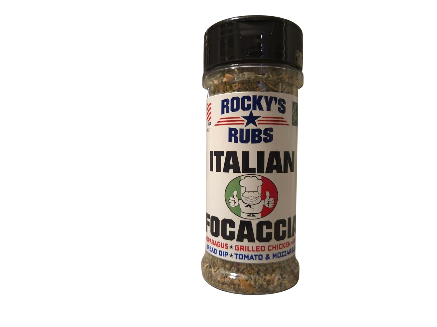 Rocky's Rubs Italian Focaccia Seasoning - Authentic Blend for Perfect Homemade Focaccia Bread