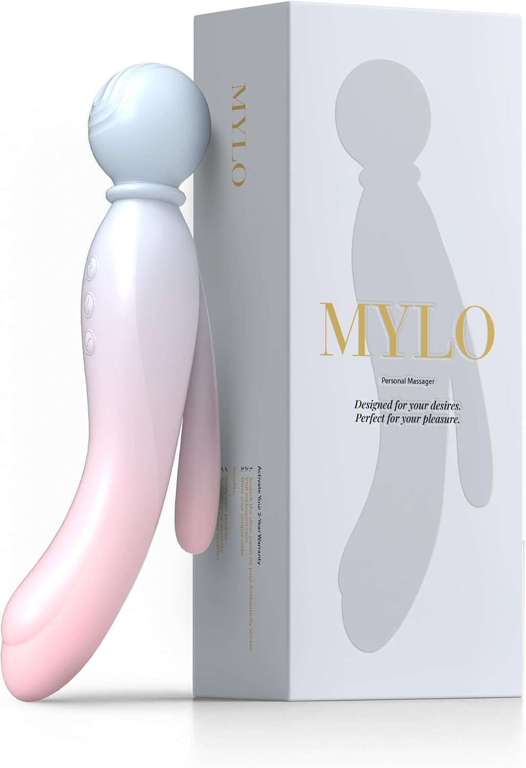 Luxury 3-in-1 Body Wand Massage Vibrator – Triple Motor, 7 Speeds / 21 Vibration Combinations, Medical-Grade Silicone, Rechargeable 500 mAh, IPX7 Waterproof, Whisper-Quiet (Air)
