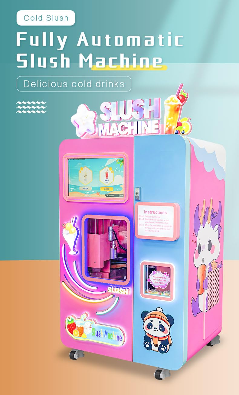 Automatic Cotton Candy Vending Machine Commercial Grade Self-Service Sugar Floss Dispenser for Shopping Malls High Traffic Events