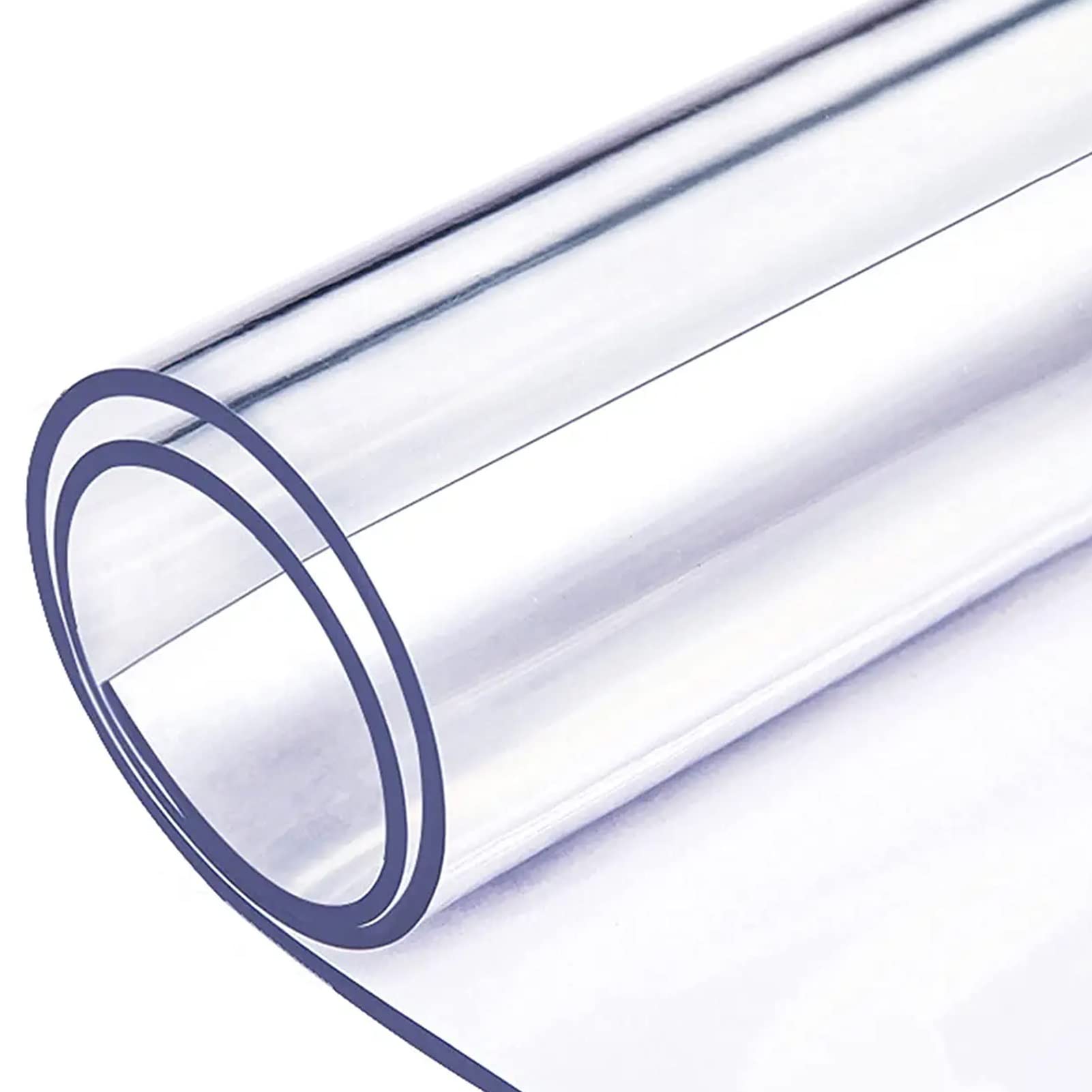 QBYRSSS Clear Plastic Tablecloth Protector 2mm Thick PVC Transparent Dining Table Cover for Wooden Glass Marble Table Soft Glass Dining Table Pad Clear Mat for Desk 70×120cm/28×47inch