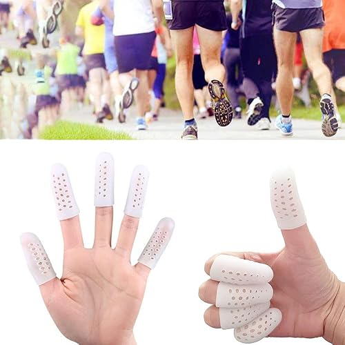Miniatura 4 de 10 piezas de catre de gel con orificios de aire, protector de dedos de soporte, fundas de gel para dedos, protectores de dedos de gel, protección