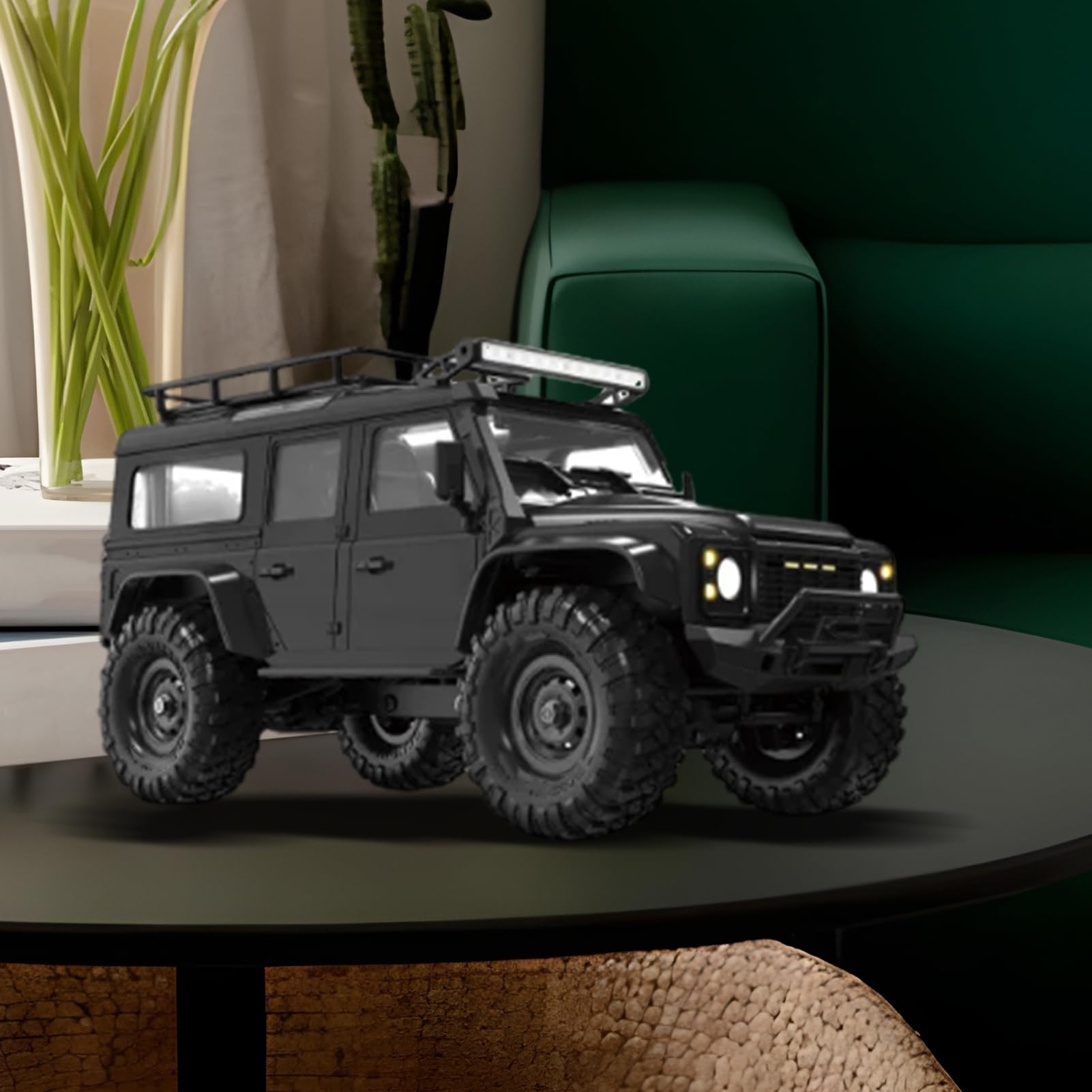 Generico Macchina RC Drifting Modellini Crawler A LED | Veicolo Fuoristrada Radiocomandato 1 16 Per Bambini Ragazze Adulti Feste Festival Compleanni All'Aperto Casa Intrattenimento