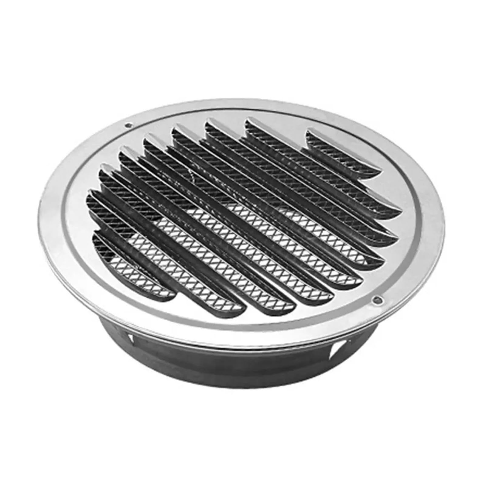 Ventilation Grilles 2pcs Stainless Steel Air Vent Cover Rainproof Ventilation Wall Exhaust Fan Dryer Screen Bathroom