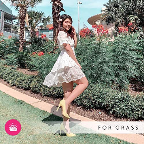Solemates High Heel Protectors (Clear, Narrow) Stoppers - Stops Sinking Into Grass Protector For Heels And Designer Shoes - Crystal Clear #TOP7