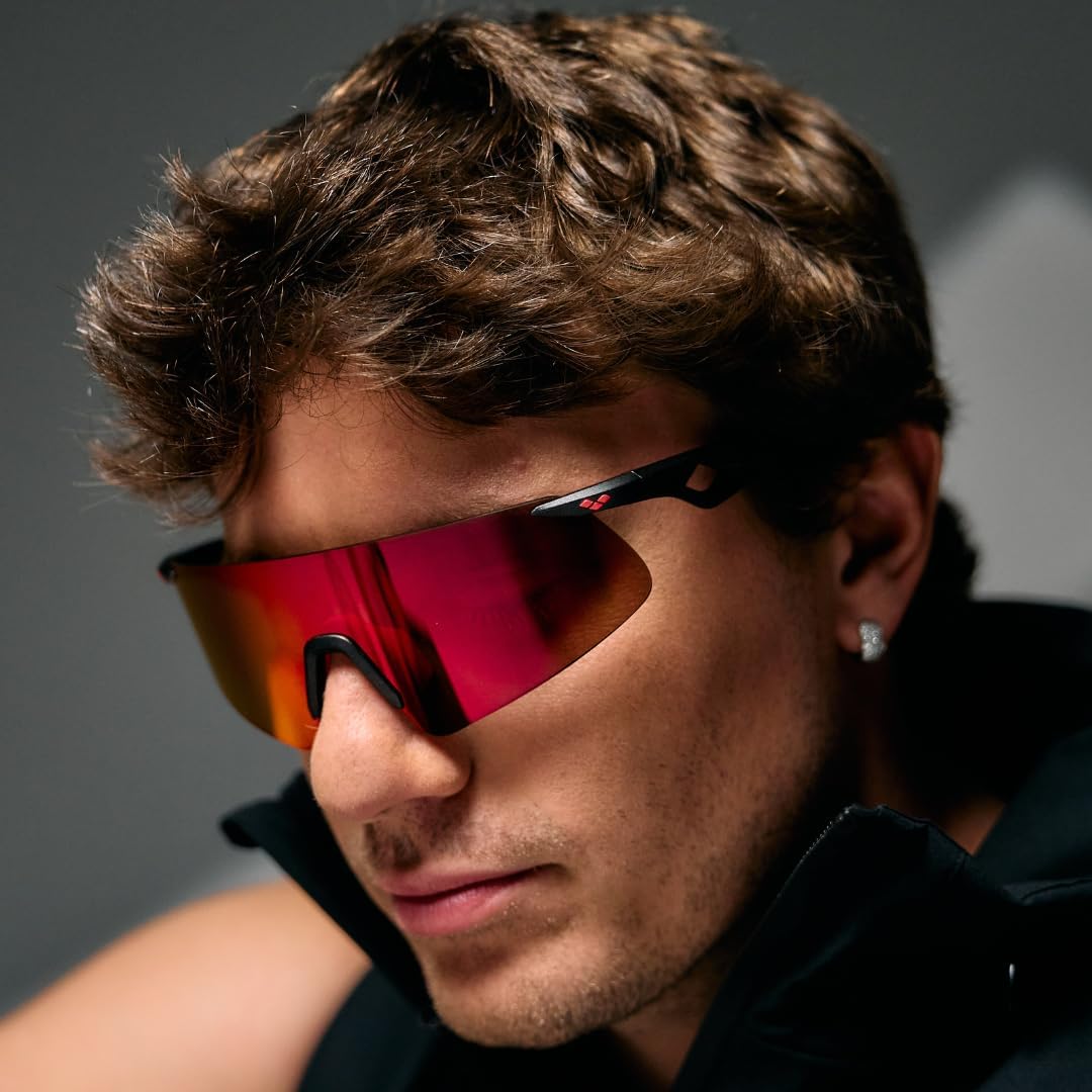 ARENA SAETTA sports sunglasses, lightweight frame, impact-resistant, UV-protected, hydrophobic, cat. 3 nose pad