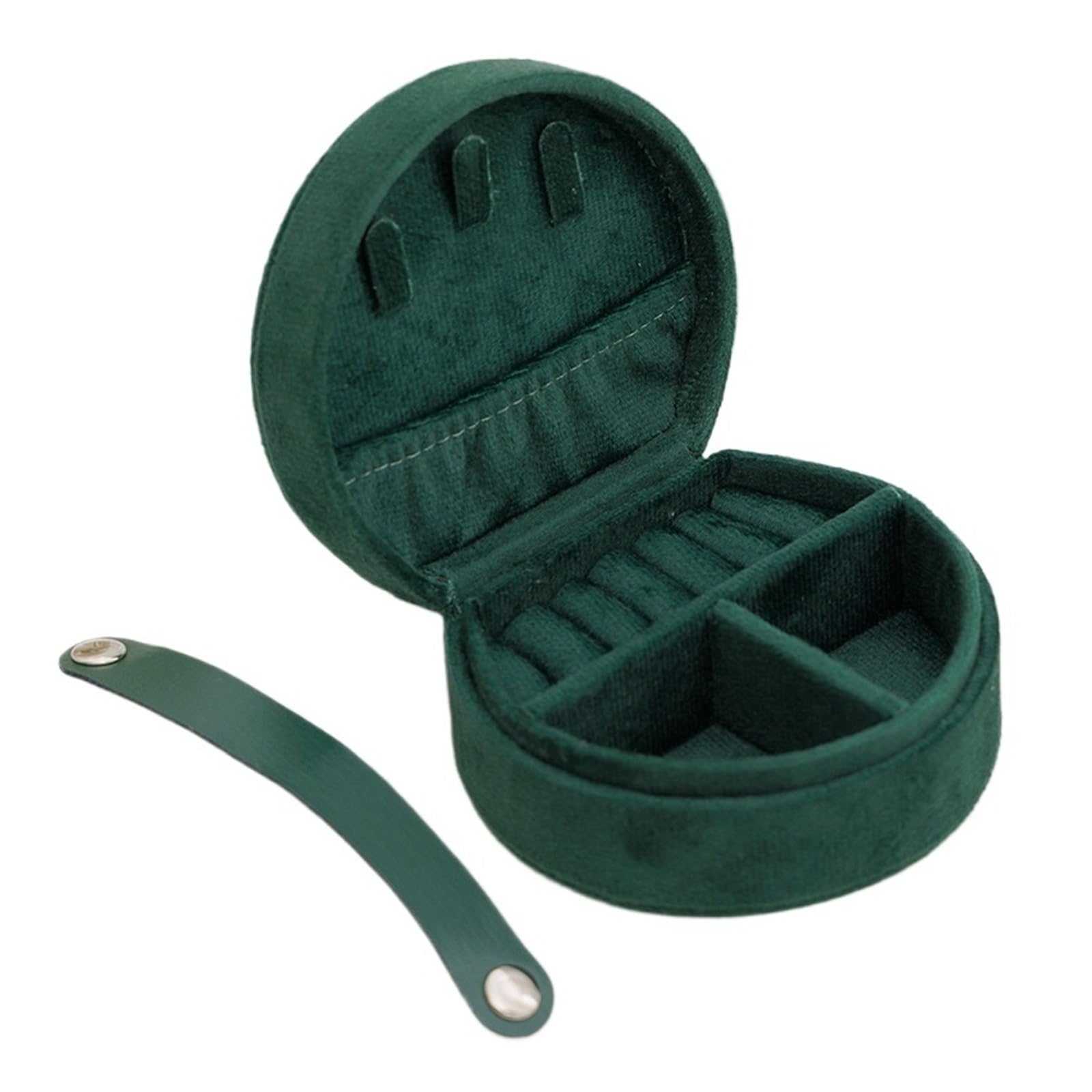 WTAXBH Jewellery Box Portable Jewelry Box, Mini Cute, Necklace, Rings, Earrings, Studs, Storage(Green)