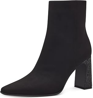 MARCO TOZZI Damen Stiefeletten mit Absatz Elegant Glitzer, Schwarz (Black Comb), 40