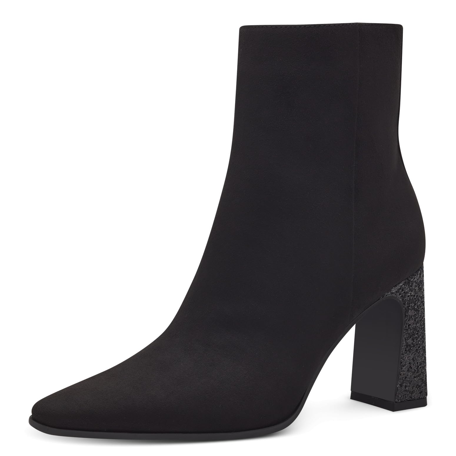 MARCO TOZZI Women's 2-25303-41 Boot Heel, Black Comb, 6.5