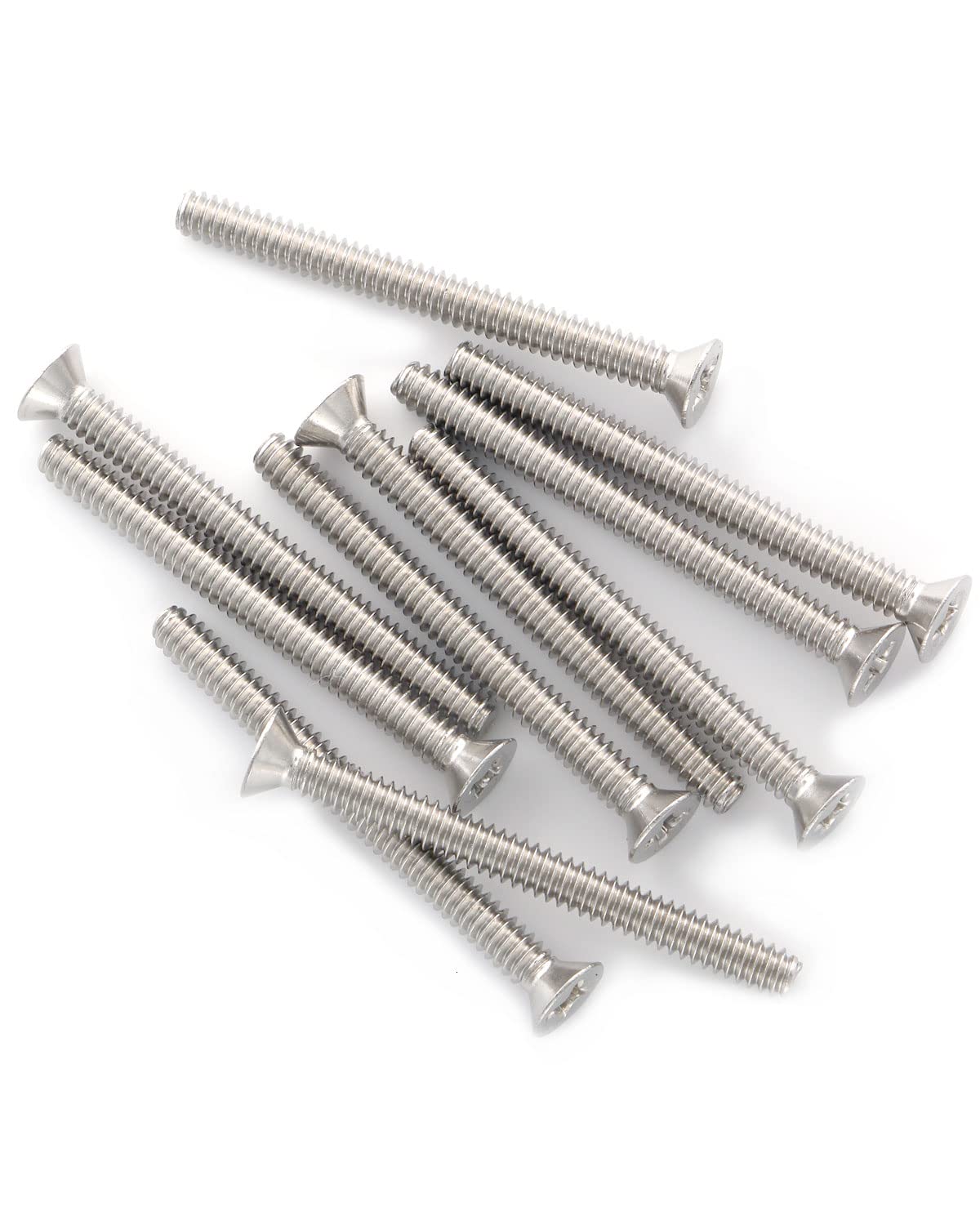 IMScrews #6-32 x 1-1/2" Phillips Flat Head Machine Screws, 304 Stainless Steel Bolts, Pack of 100