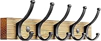 Vista 1 de Coat Rack Wall Mount, 16.5 Inches Wood Coat Hooks Wall Mount, Wall Coat Rack with 5 Hooks, Hat Rack Wall Hooks for Hanging Coat, Bag, Towel