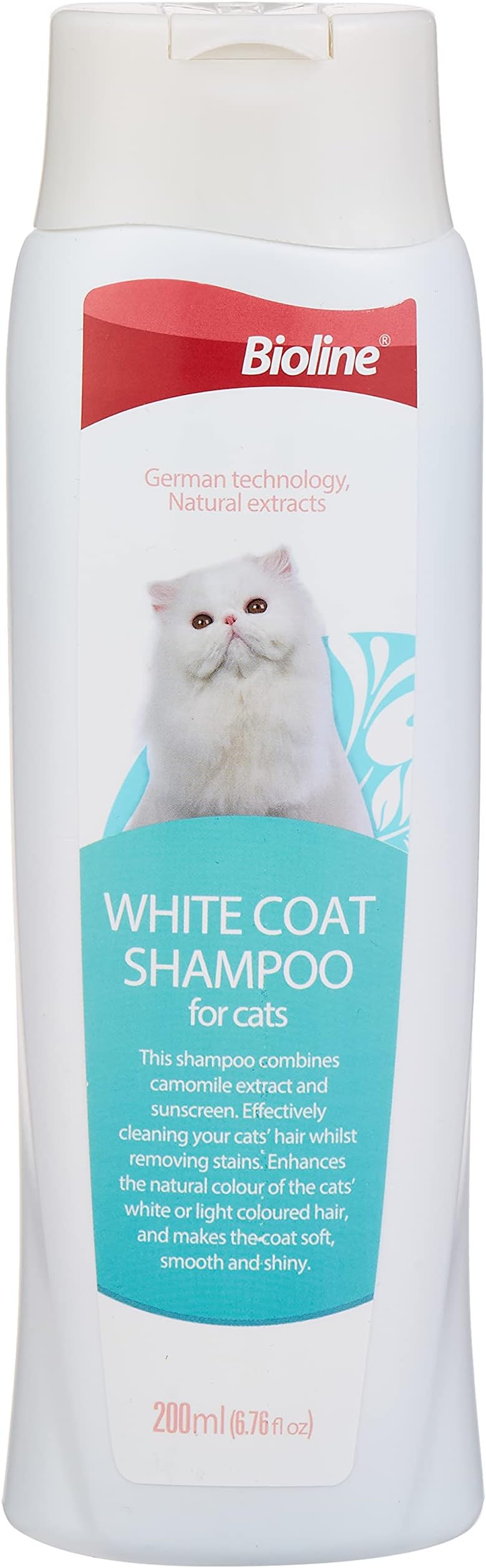 white coat shampoo for cat 200 ml, multicolor