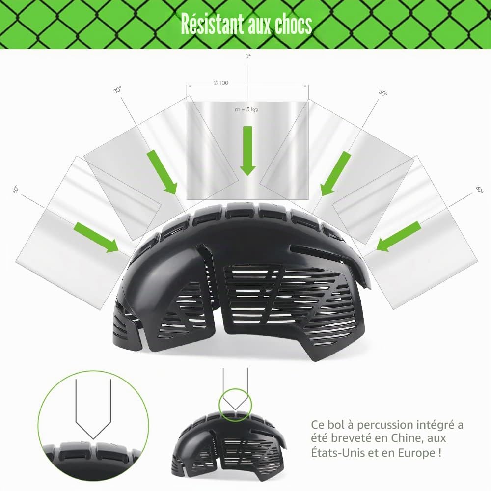 GREEN DEVIL Maverick-Air Series Casquette de sécurité avec Coque Rigide en ABS Anti-Choc légère et Respirante Style Baseball