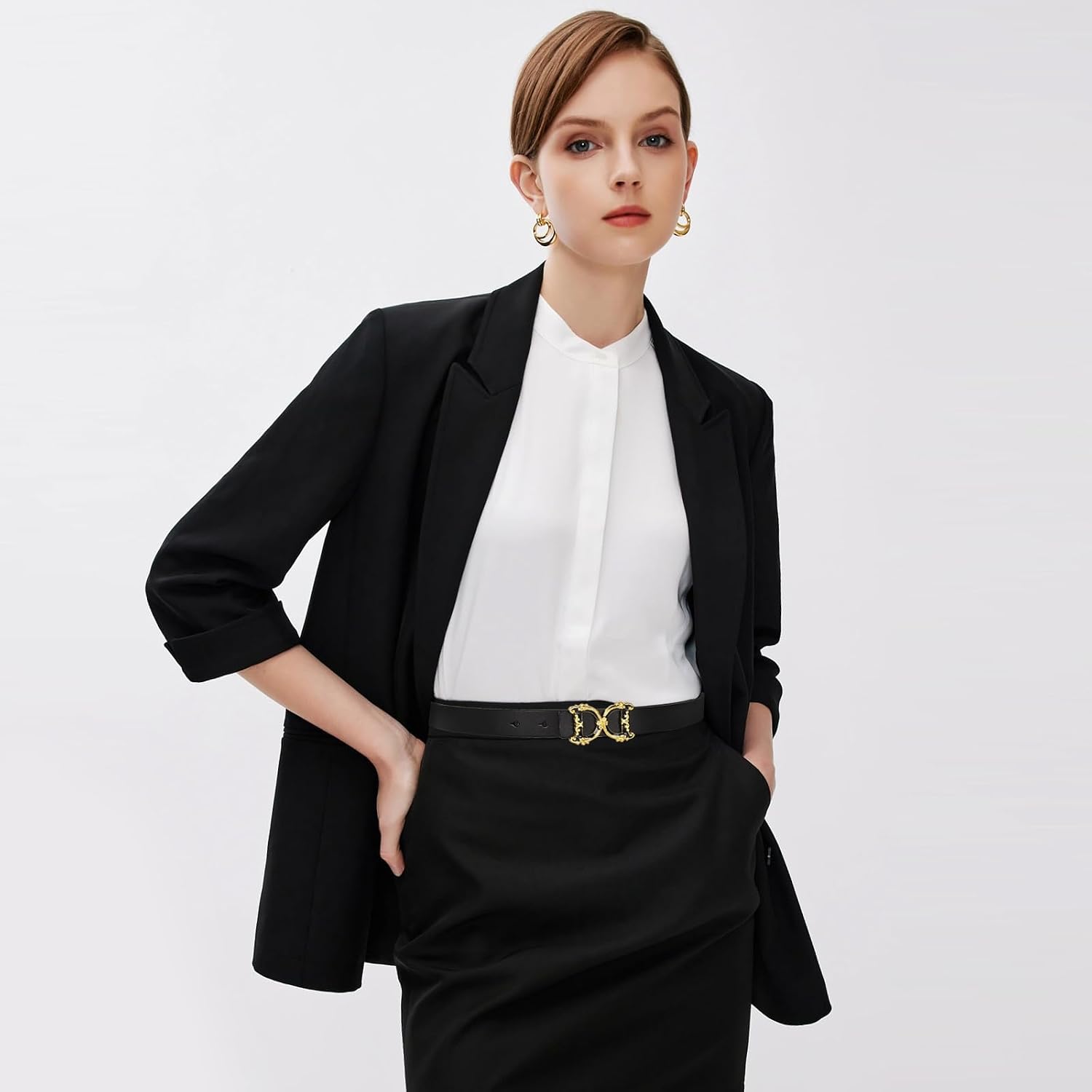 leather belts for women,womens luxury belts for jeans and dress image 4