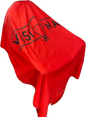 Vivid Red Professional Barber/Stylist Cape