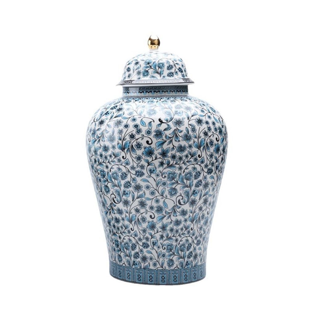 Puszka na herbatę ceramiczny słoik emalia puszka na herbatę zamknięty słoik dekoracja domu salonu zamknięta puszka na herbatę suszone owoce herbata słoik pojemnik na herbatę (A)
