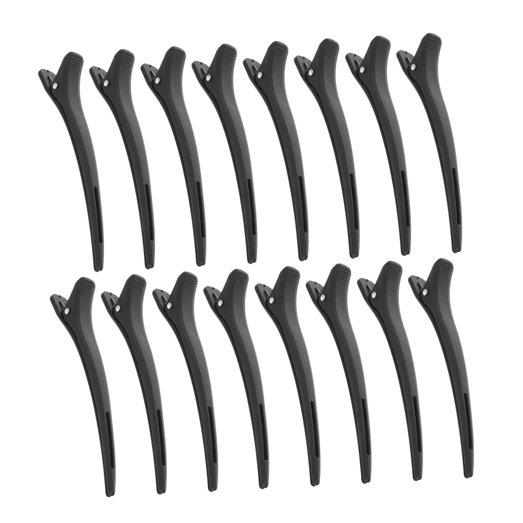 20 Pezzi Mollette Capelli Donna Becco d Anatra Nere Fermagli Parrucchiere senza Piega per Styling Colorazione e Piega Clip Sezione Capelli Professionali per Salone e Uso Domestico