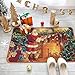 LOCHAS Christmas Carpet Runner Santa Claus Holiday Decor Stocking Stuffer Area Rug Welcome Doormat for Kitchen Living Room Dining Dorm Room Bedroom Home Hallway (2 X 3 ft)