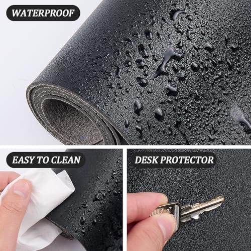 Protector de Escritorio CREATCABIN en Cuero PU Negro 80x40 cm miniatura 5