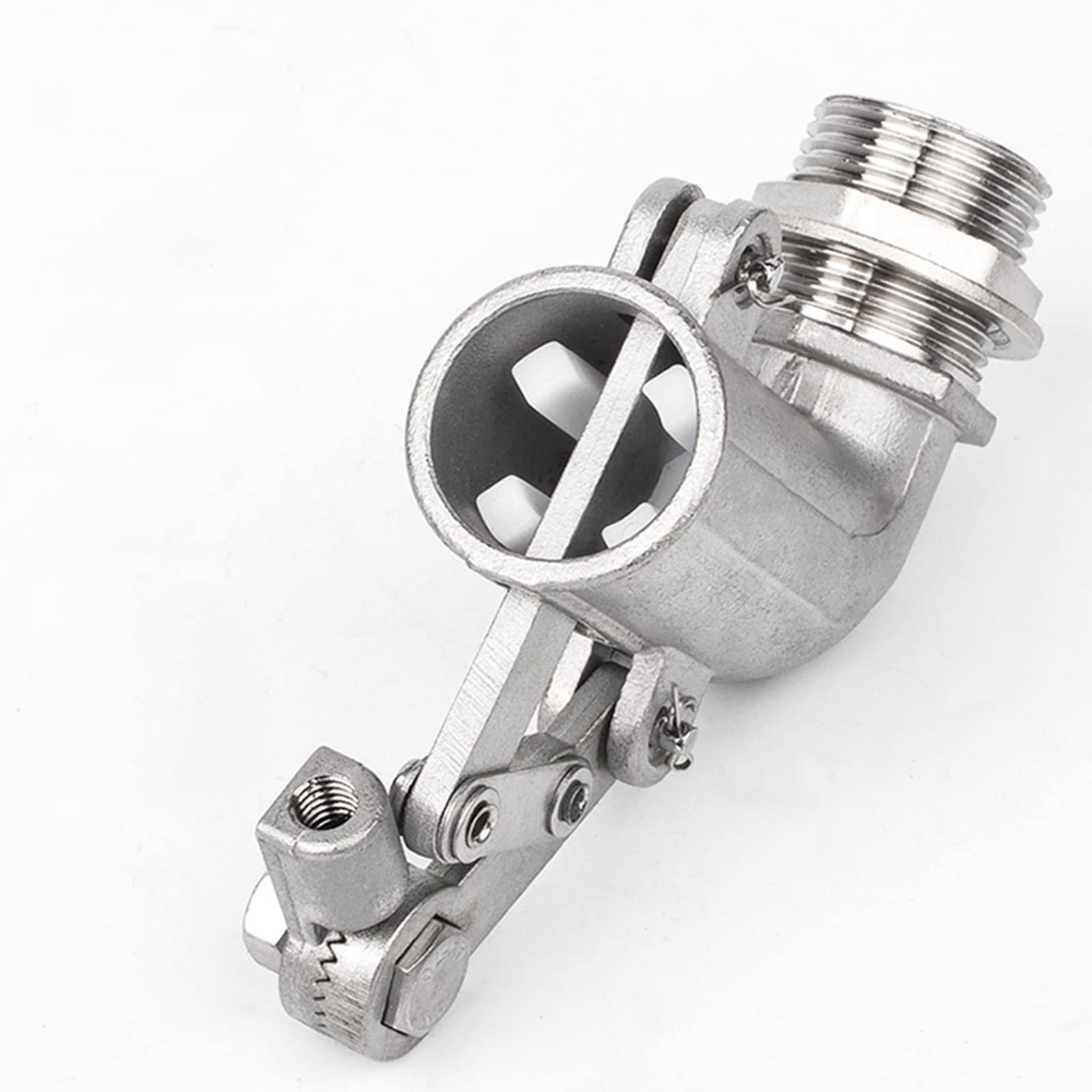 Valvola a galleggiante, Valvola a sfera galleggiante a gomito in acciaio inossidabile da 1/2" 3/4" 1" 2", valvola galleggiante regolabile a 360°, valvola di controllo del flusso dell'acqua, 1 pz.(1")