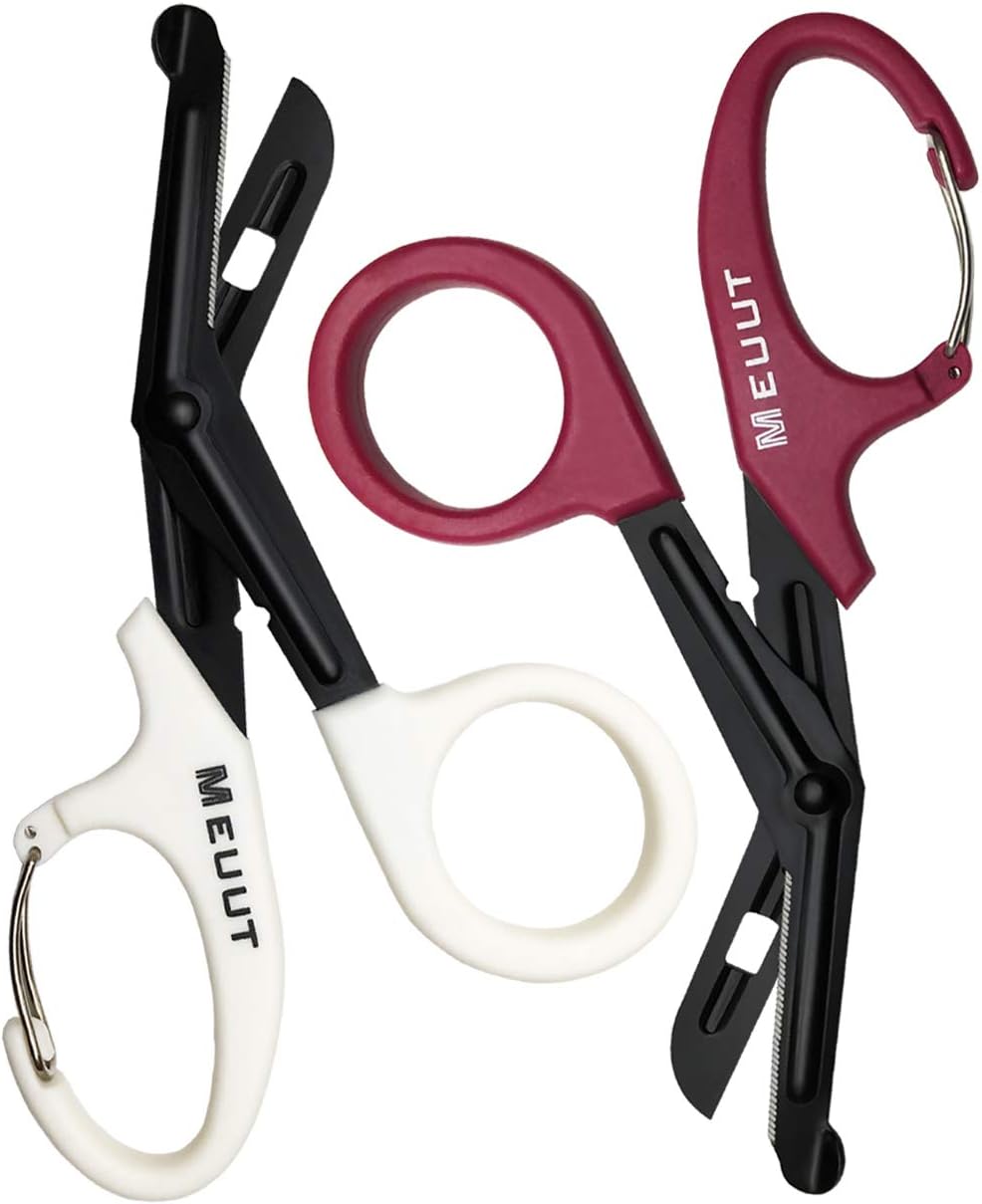 MEUUT 2 Pack Medical Scissors Trauma Shears7.5" Bandage