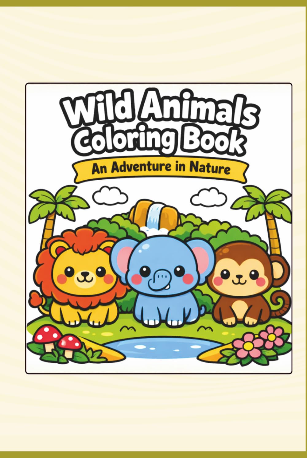 Wild Animals Coloring Book: An Adventure in Nature