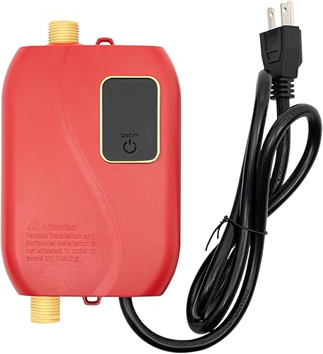 Miniatura 4 de Mini calentador de agua eléctrico de 110 V 3000 W, pequeño debajo del fregadero, calentador de agua eléctrico para cocina y hogar, temperatura