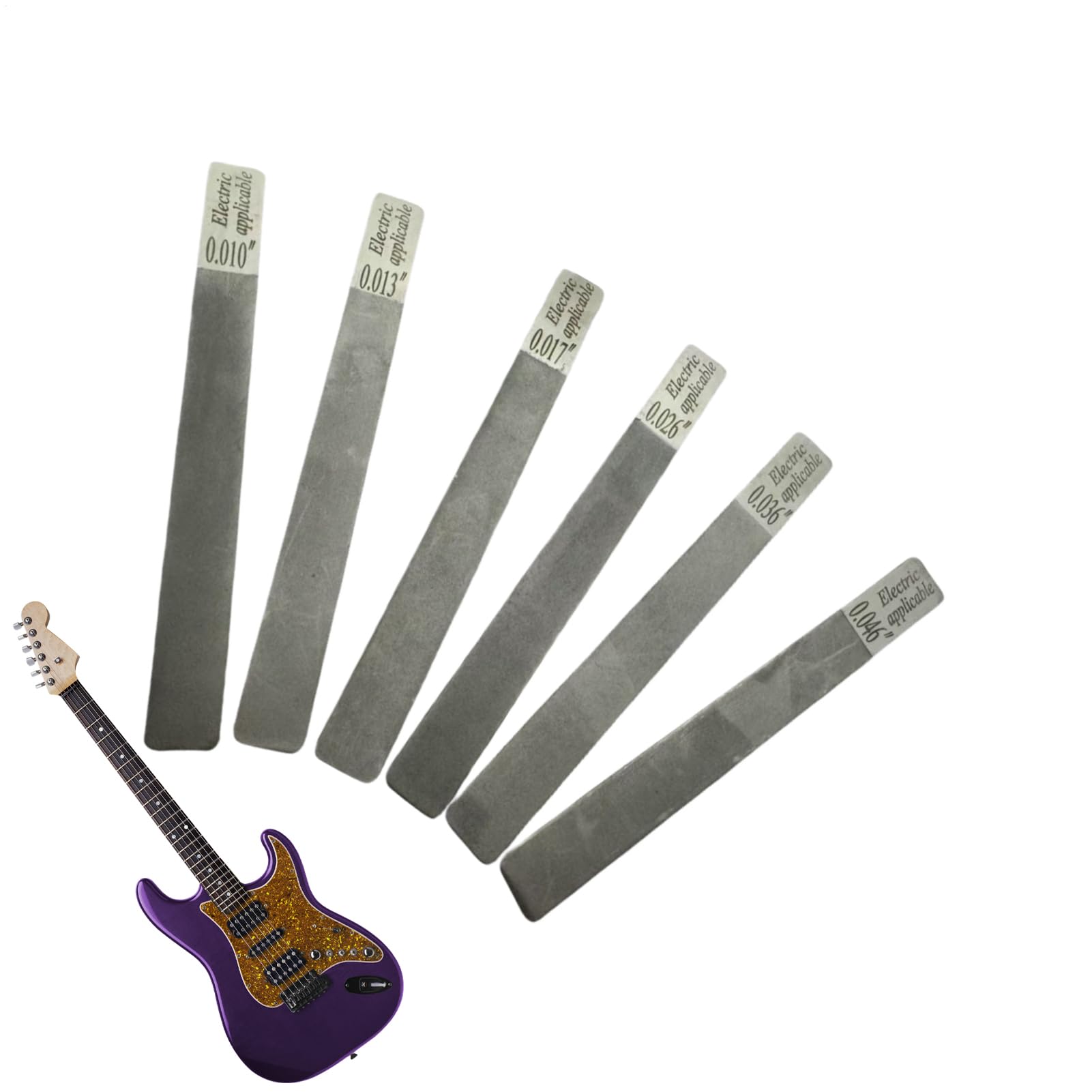 Limetta Per Tasti Chitarra 6 Pezzi Strumento Per Riparazione E Livellamento | Lima per Smussatura Tasti Per Studenti Di Musica, Musicisti, Riparazione, Strumenti A Basso, Laboratorio E Studio Dome