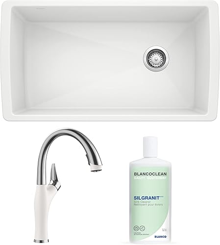 Miniatura 7 de Diamond Super Single Bundle con limpiador de grifo y fregadero, color negro carbón