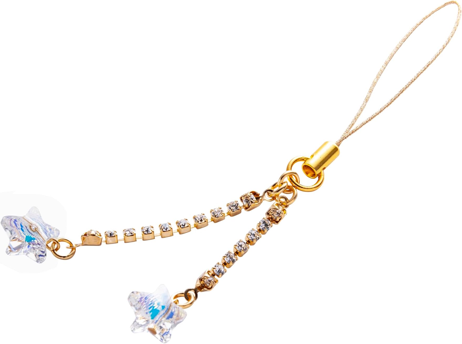 Generic Kisaragi Cell phone Strap 051 Star Crystal 2 （Gold Court