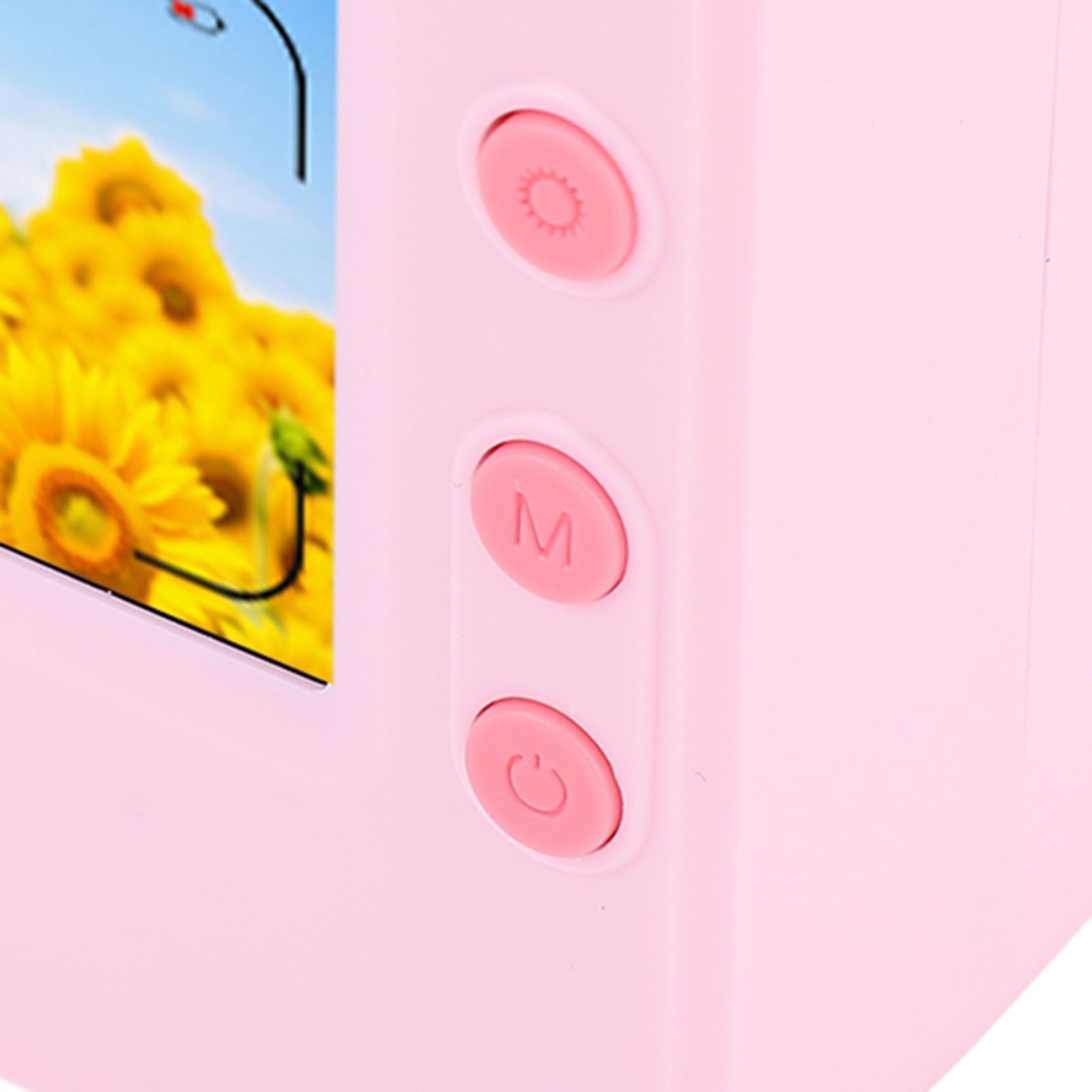 Fotocamera a Stampa Istantanea con Obiettivo Rotante a 180° (Rosa)