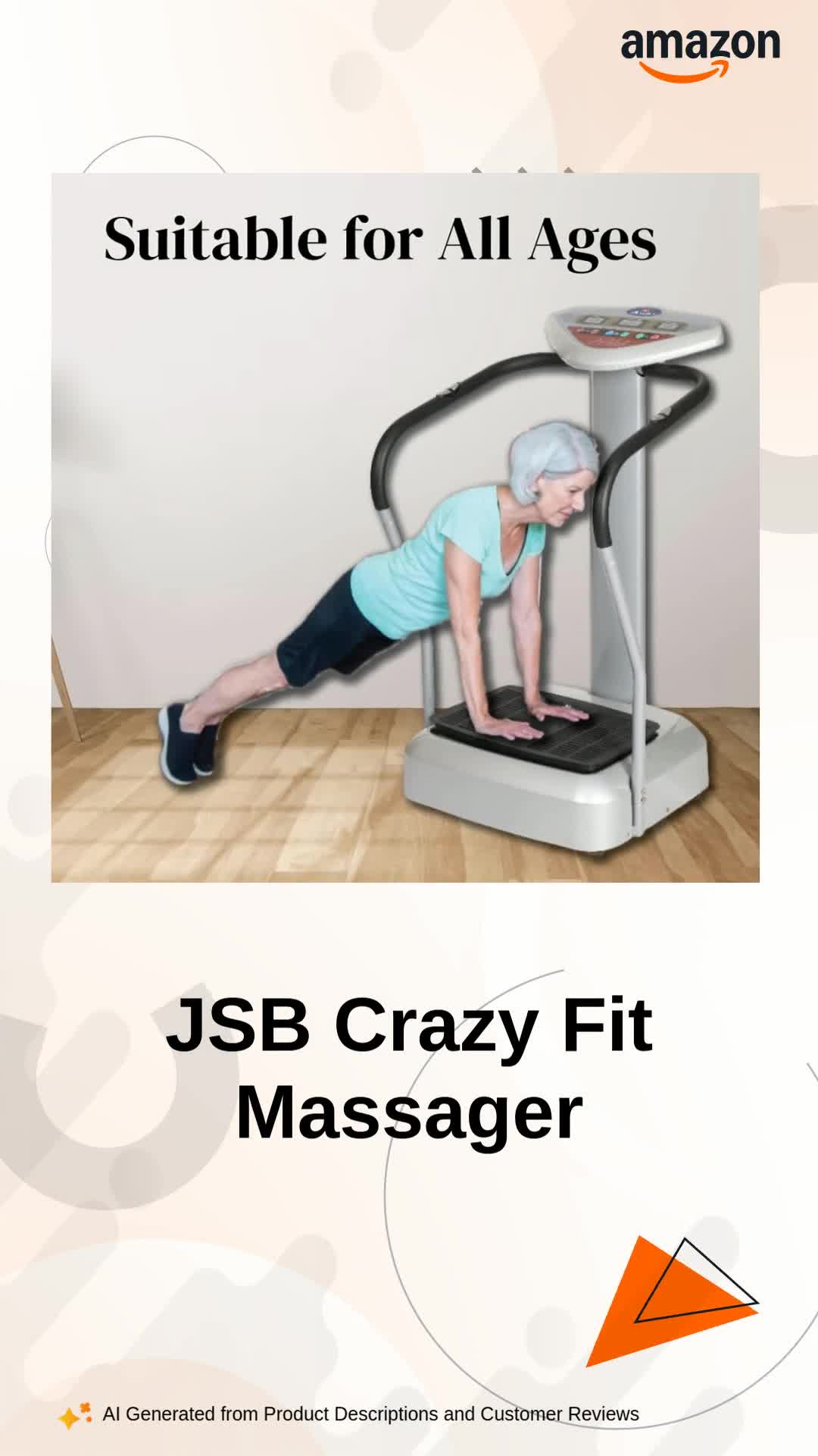 JSB HF14 Pro Crazy Fit Oscillation Massager Machine for Full Body