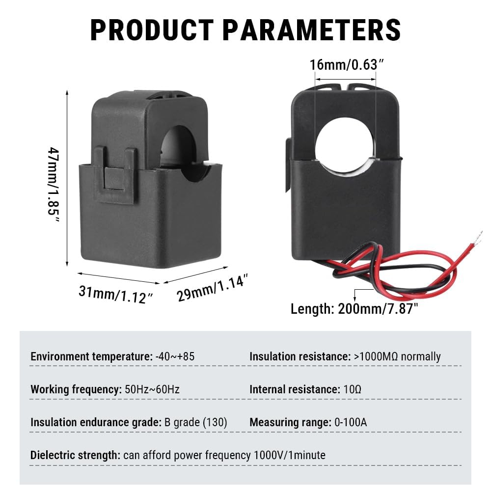 Sensore Di Corrente PZCT-02 | Convertitore Mini Split Core Per Reti CA 220V/380V - Foto 8