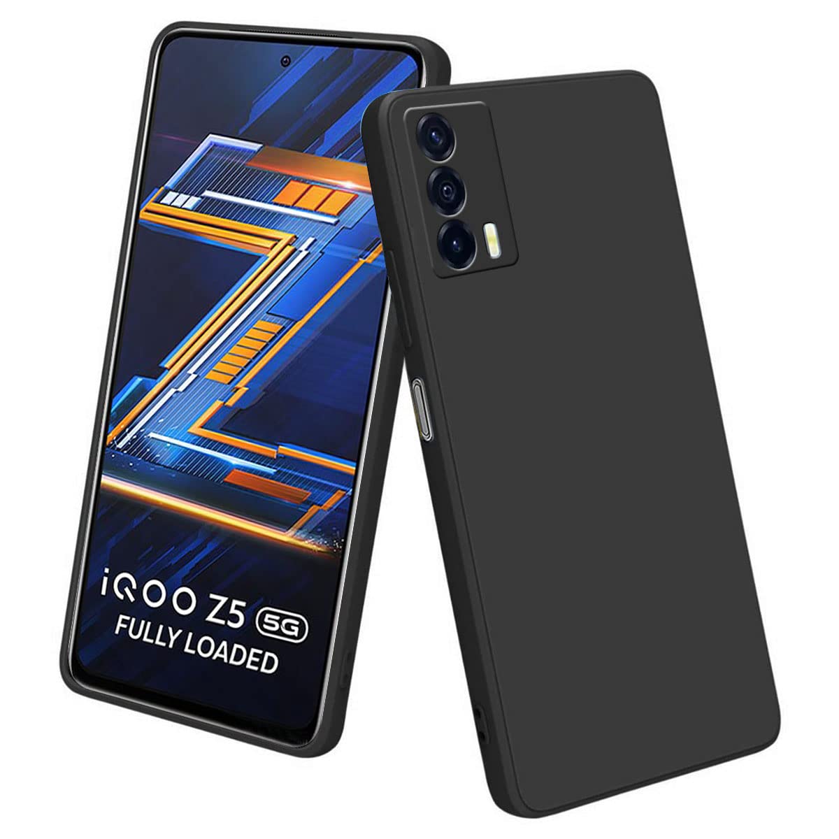 LIRAMARK Silicone Soft Back Cover Case for Vivo iQOO Z5 5G (Silicone Black) (B0BL15ZL4V) Amazon Price History, Amazon Price Tracker