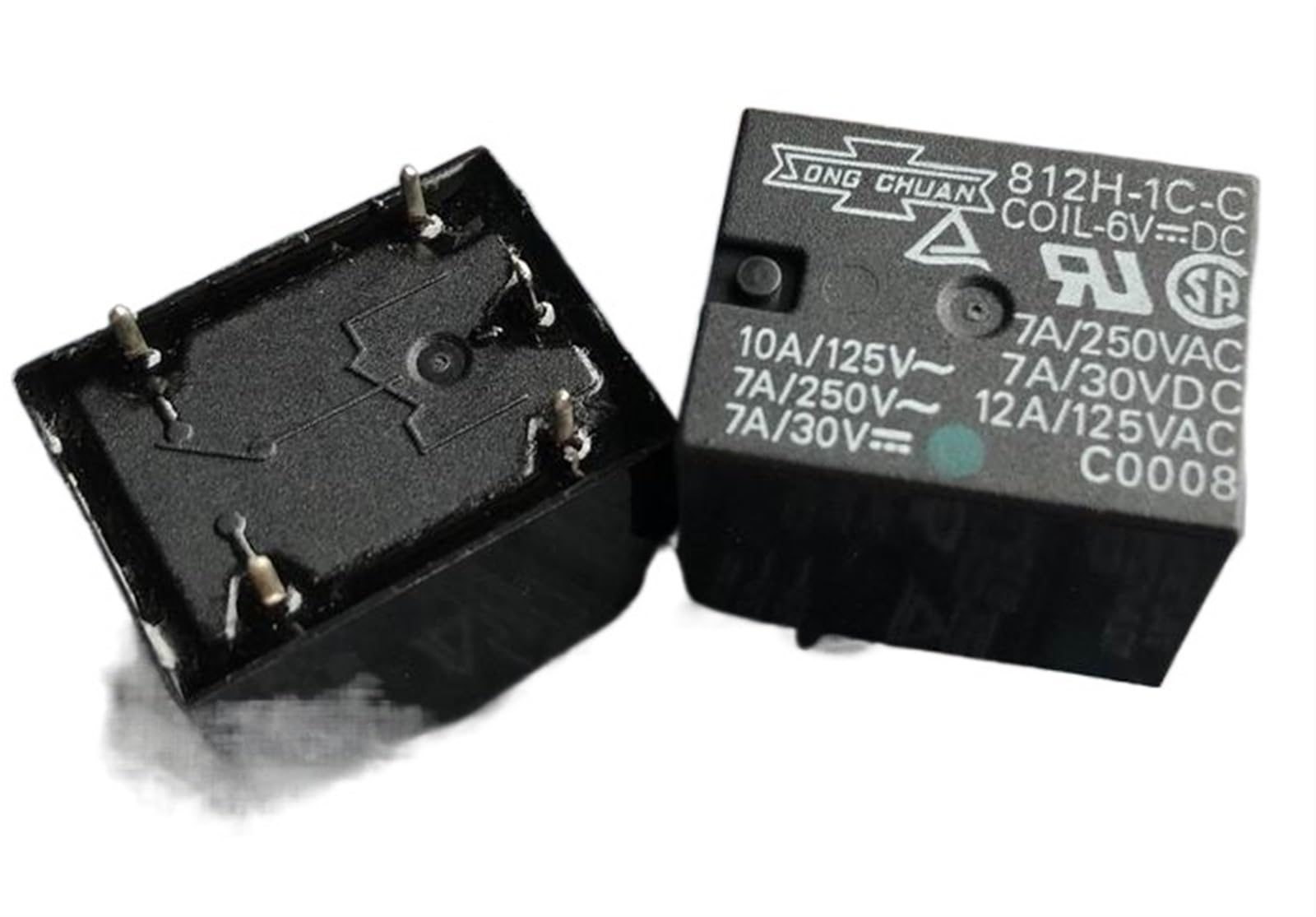 AQHYEBNSR New 812H-1C-C 24VDC ; 6VDC 812H-1C-H 12VDC Relay 5pins(812H-1C-H 12VDC)