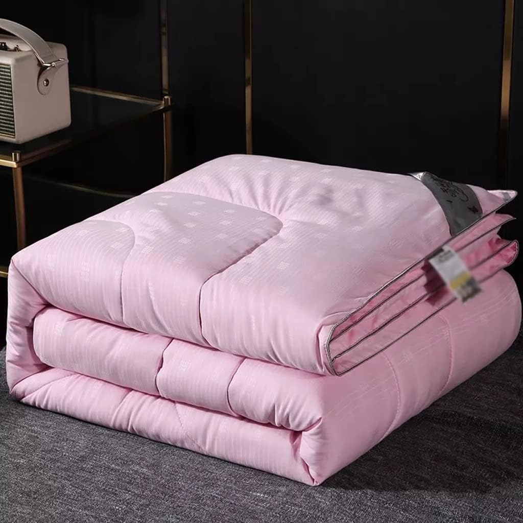 Handmade Summer Cotton Quilt Hotel Blanket Sleep Silk Comforter 7.9 x 9.1 inches (200 x 230 cm) Bedspread Warm Duvet (Color: D, Size: 86.6 x 94.5 inches (220 x 240 cm), 8.9 lbs (4 kg), D 78.5 x 90.6