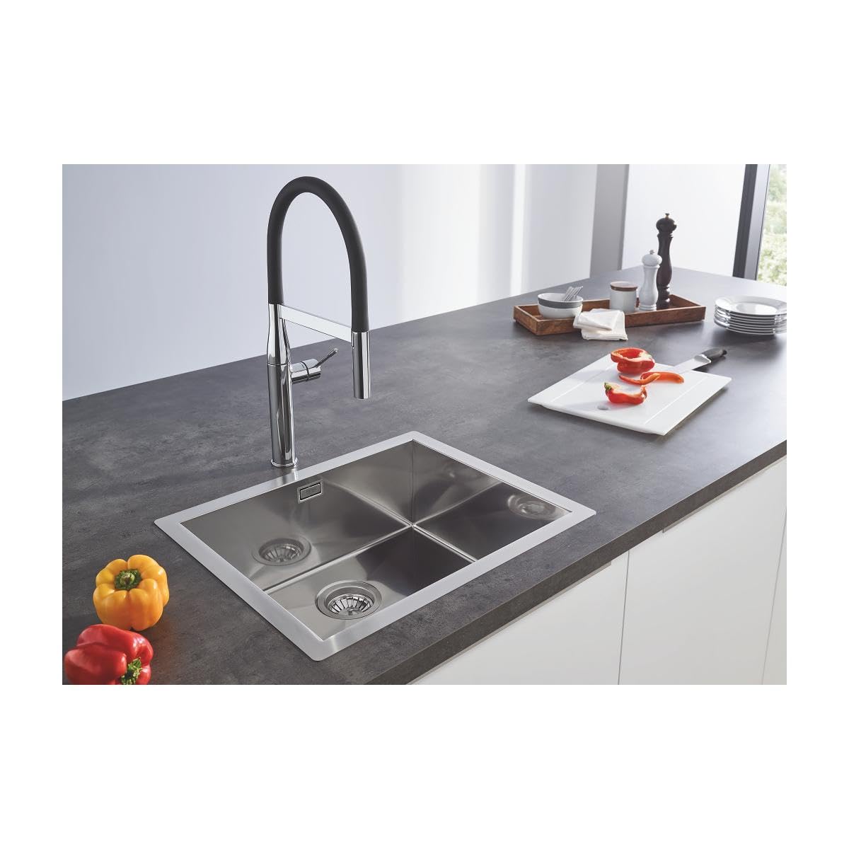 Grohe K700 Edelstahlküchenspüle - 1 Becken, 60 cm 31726SD1 Edelstahlspüle
