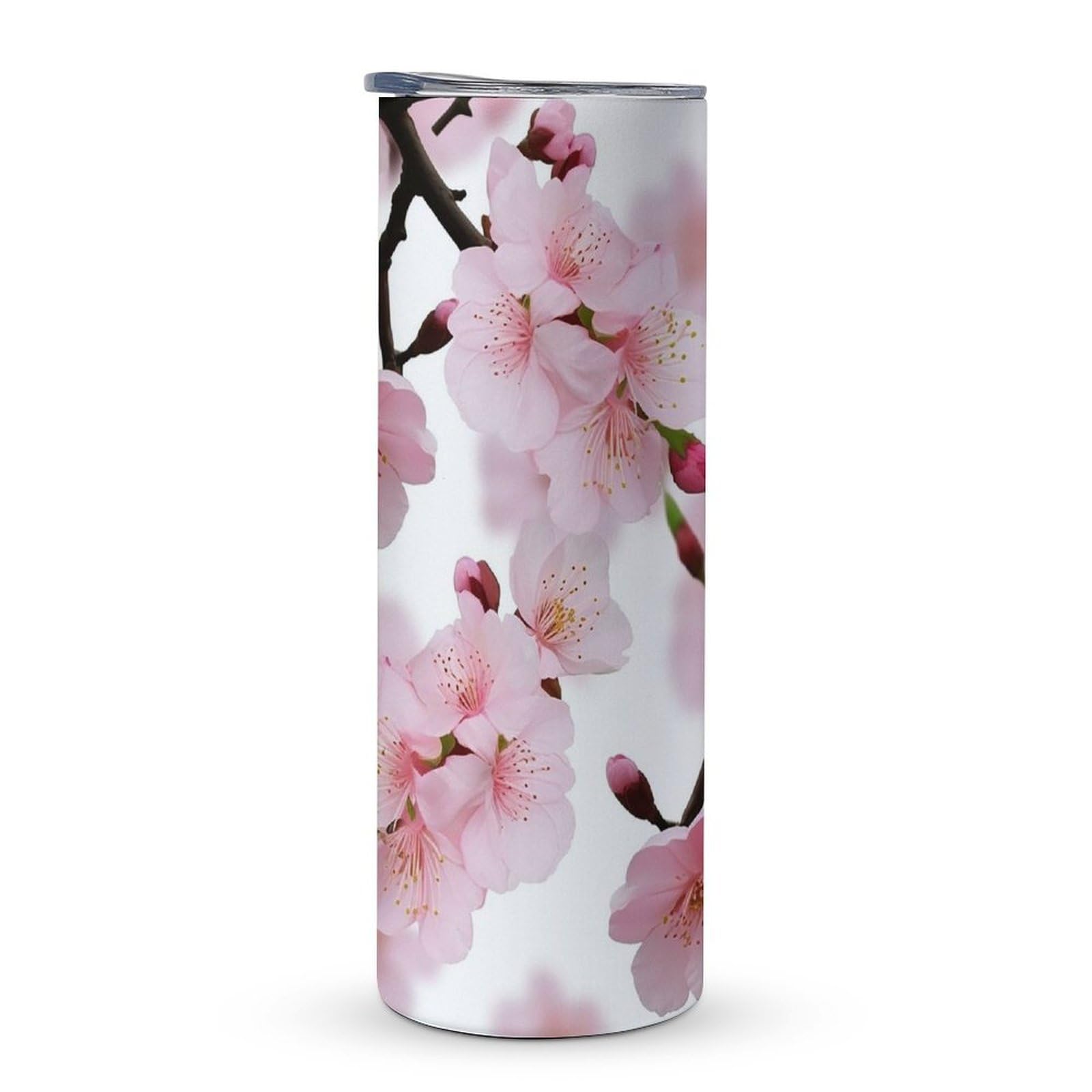 20oz Sakura Blossom Skinny Insulated Tumbler with Lid & Straw