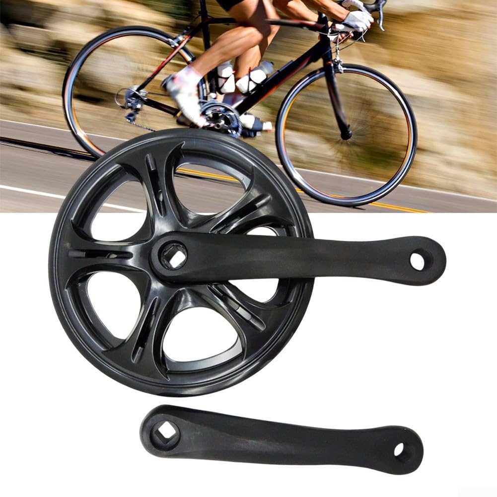 Plato de 48 dientes con bielas de 170 mm para bicicletas plegables, agujero cuadrado