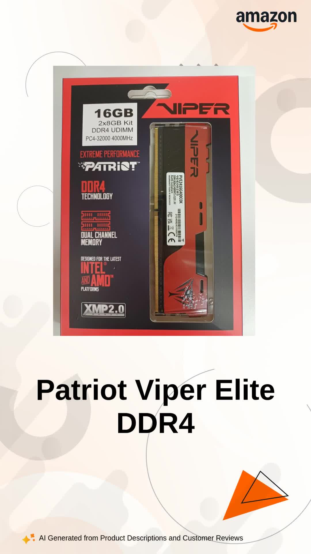 Amazon.in: Buy Patriot Memory Viper Elite II DDR4 16GB(2 x 8GB
