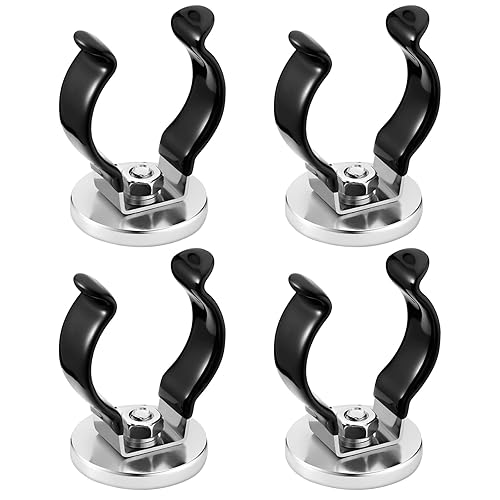 LEIFIDE Magnetic Hook Round Base Magnet Fastener with Steel Clip