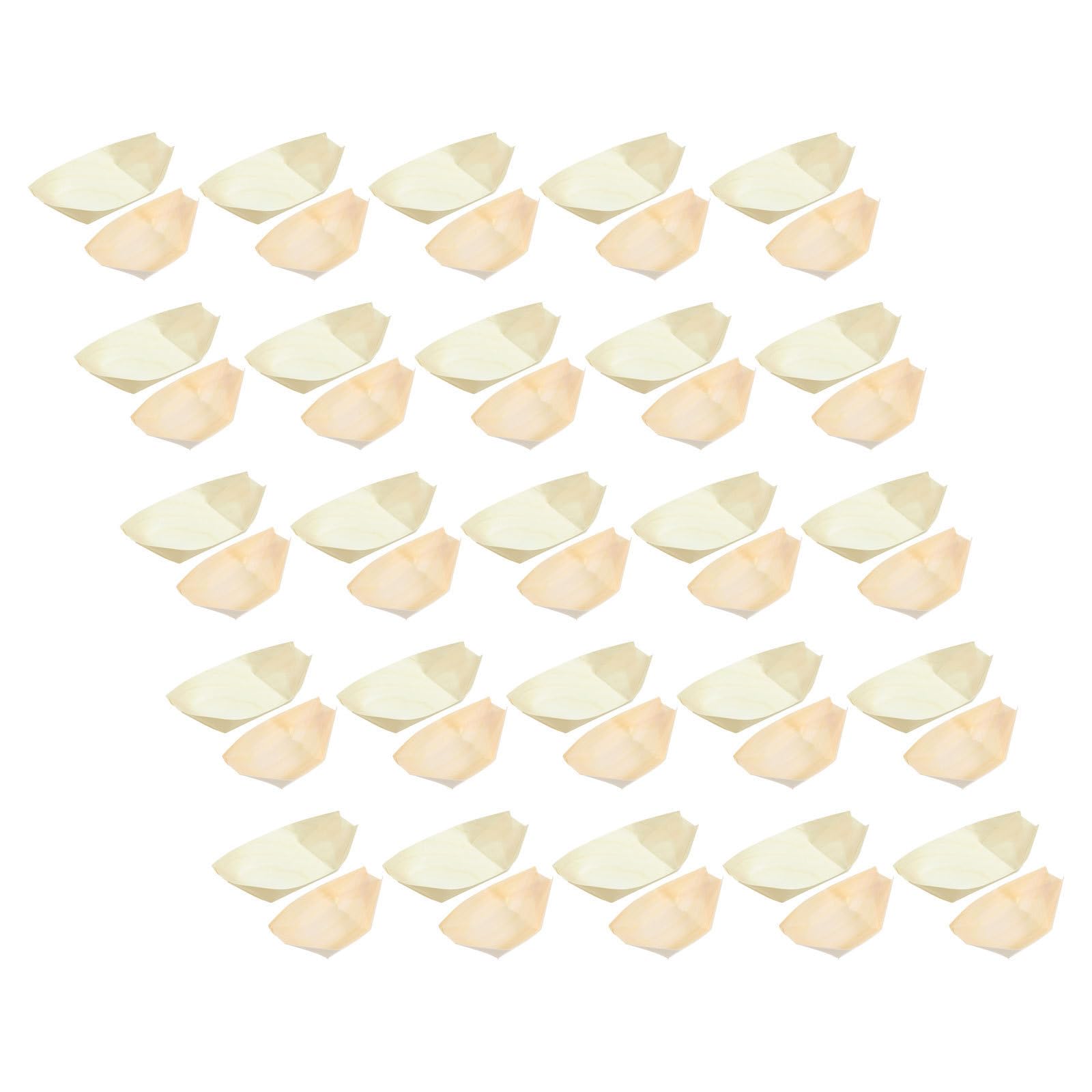 Barquitos de madera de 200 piezas desechables para sushi