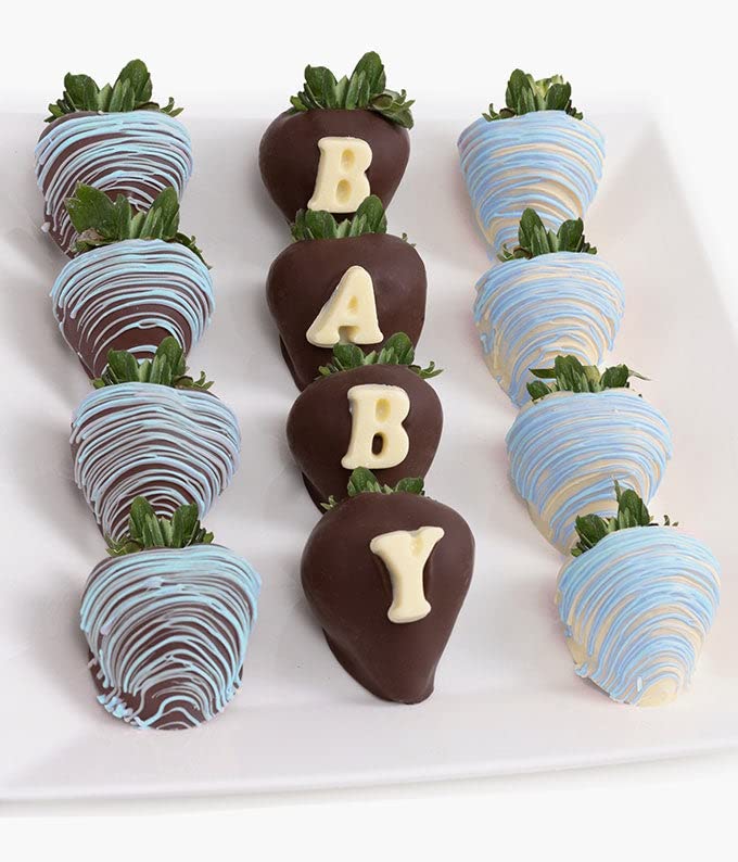 From-You-Flowers-1-Dozen-Baby-Boy-Belgian-Chocolate-Covered-Strawberries-for-Birthday-Anniversary-Get-Well-Congratulations-Thank-You | Free Flower Delivery