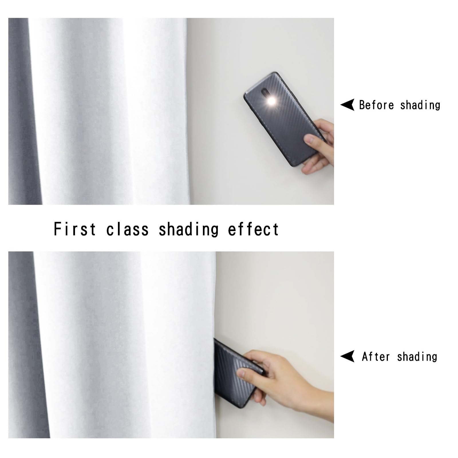 Cortinas opacas térmicas para dormitorio y sala de estar, diseño grueso con ojales, 259 cm de ancho x 213 cm de caída, panel blanco, ideal para privacidad y aislamiento