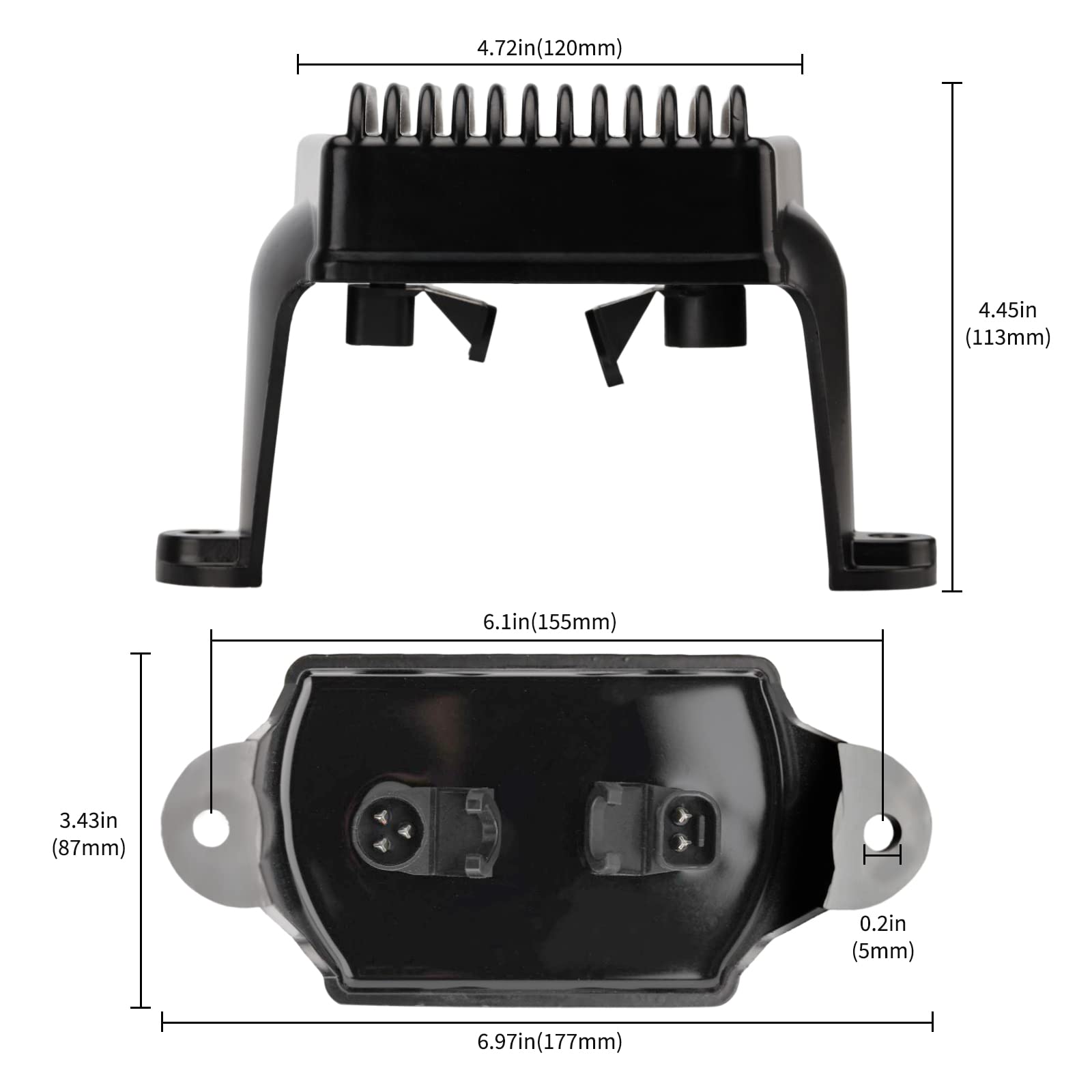 74505-06 Spannungsregler Lichtmaschine Gleichrichter Kompatibel mit Harley Davidson Electra Glide Road Glide Road King Street Glide Classic 2006-2008
