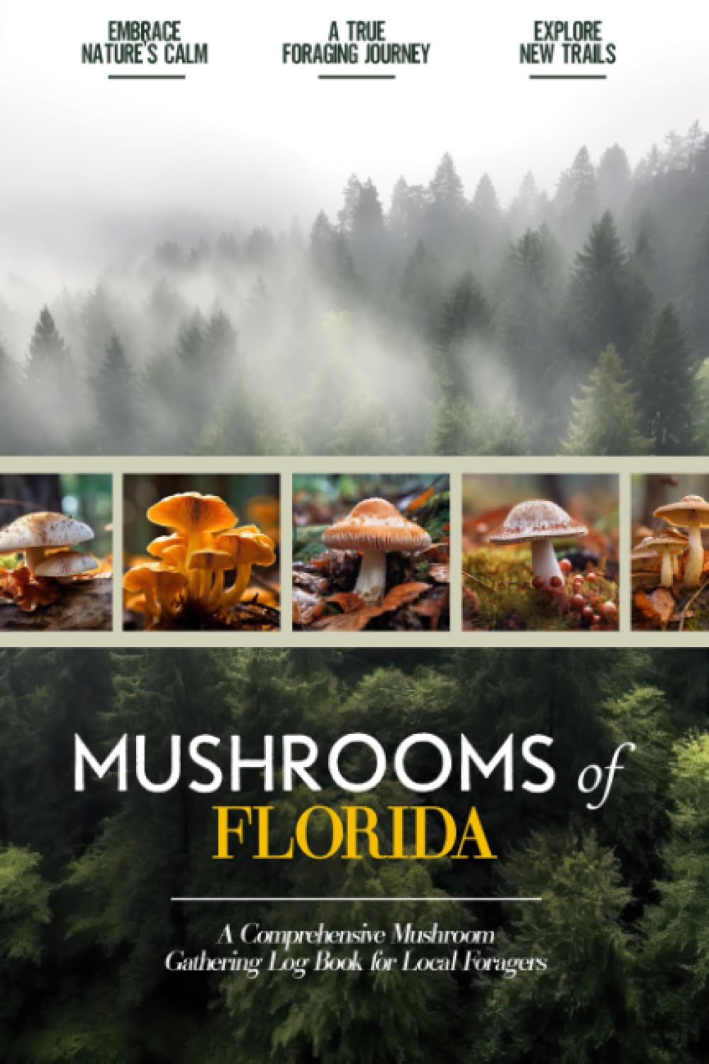 Mushrooms of Florida Mushroom Gathering Log Book for Local Backyard